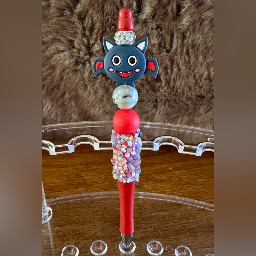 Halloween Bat Pen NEW Focal Beads Handmade Fall Spooky Cute Critter 🦇